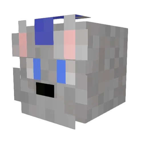Arron_fuzz Minecraft avatar head, 3D render
