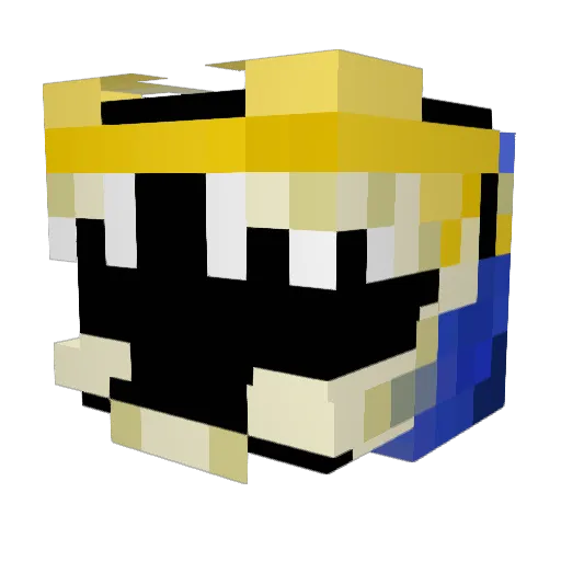 Arroq Minecraft avatar head, 3D render