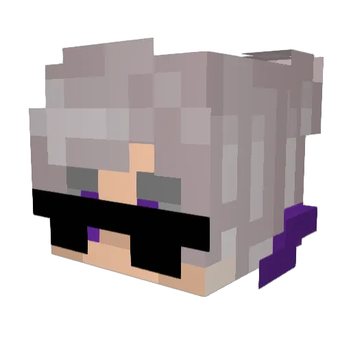 Arrovvs Minecraft avatar head, 3D render