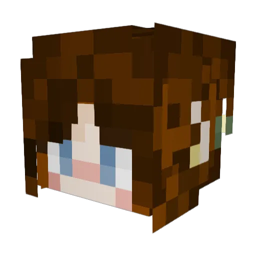 Arrow1999 Minecraft avatar head, 3D render