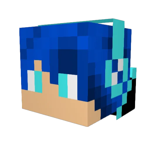 Arrow247 Minecraft avatar head, 3D render