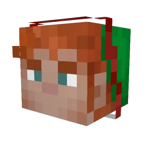 Arrow8070 Minecraft avatar head, 3D render