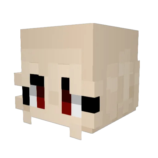 ArrowMarie1 Minecraft avatar head, 3D render
