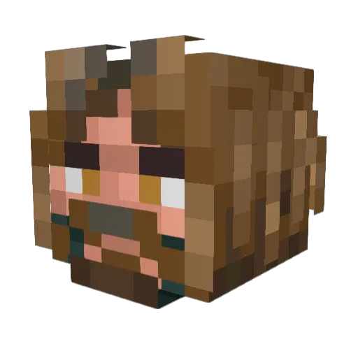 Arrowman05 Minecraft avatar head, 3D render
