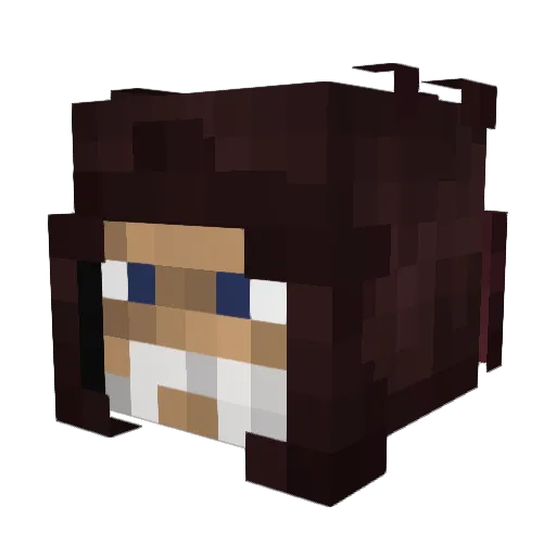 Arrownaut Minecraft avatar head, 3D render
