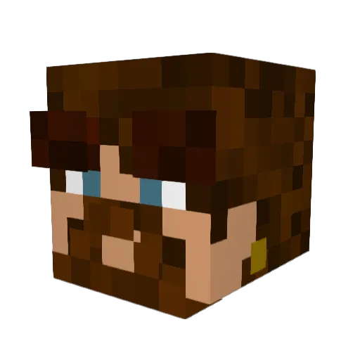 Arrowonast1ck Minecraft avatar head, 3D render