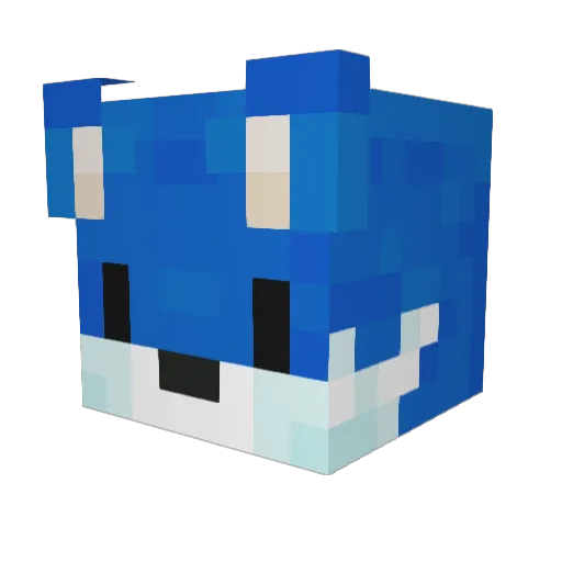 ArrowsWolf Minecraft avatar head, 3D render