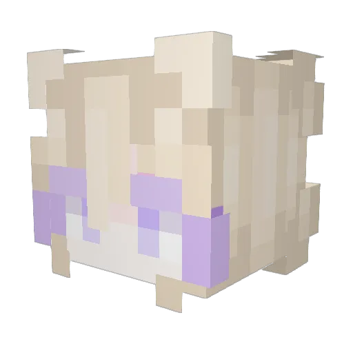 Arrowteqz Minecraft avatar head, 3D render