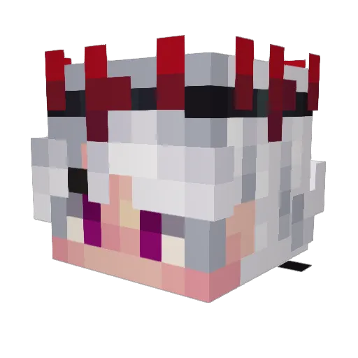 Arrthur7_ Minecraft avatar head, 3D render