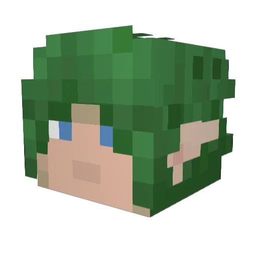 ArsHinex_ Minecraft avatar head, 3D render