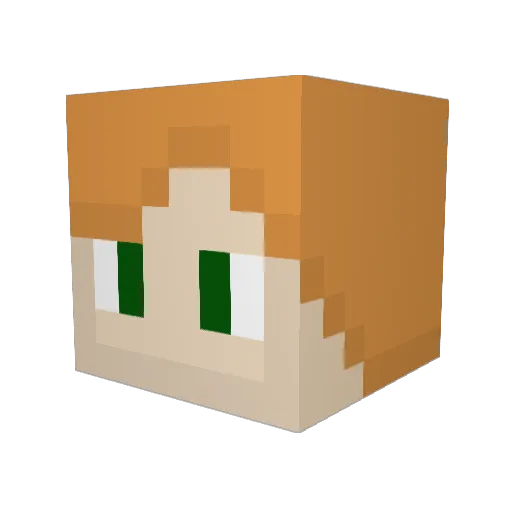 Ars_Fossor Minecraft avatar head, 3D render
