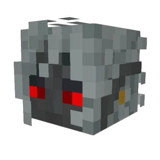 Arsaide Minecraft avatar head, 3D render