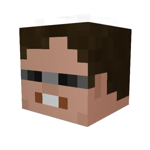 ArsainSan Minecraft avatar head, 3D render