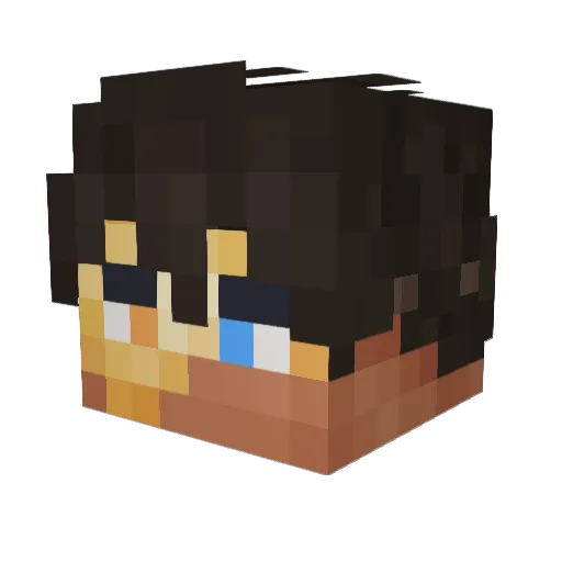 ArsanyTales Minecraft avatar head, 3D render