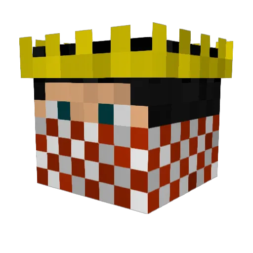 Arsar Minecraft avatar head, 3D render