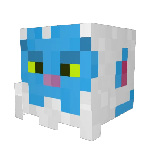 Arsarev Minecraft avatar head, 3D render