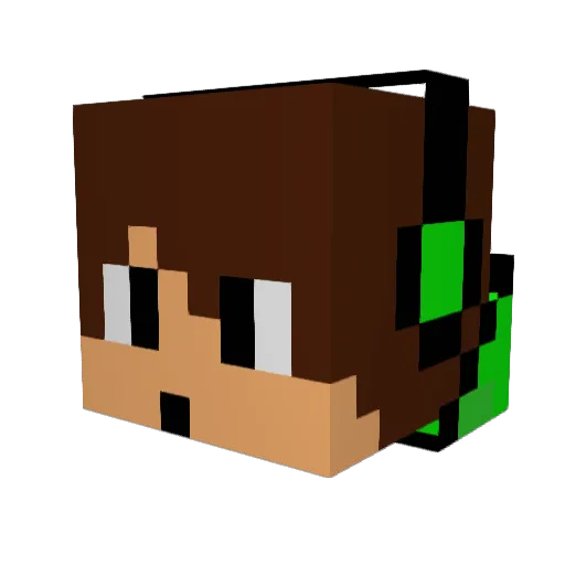 Arschbacke63 Minecraft avatar head, 3D render