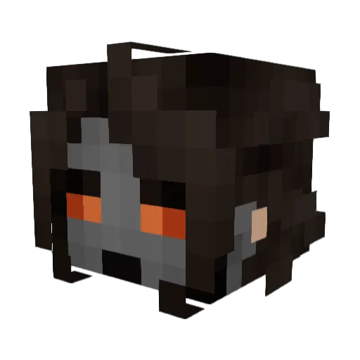 Arsenal_X Minecraft avatar head, 3D render