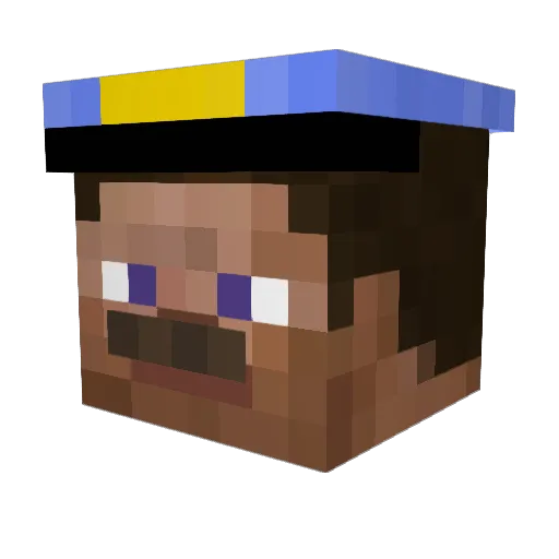 Arsenbig27 Minecraft avatar head, 3D render