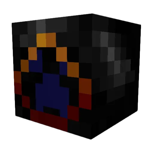 Arsenox Minecraft avatar head, 3D render