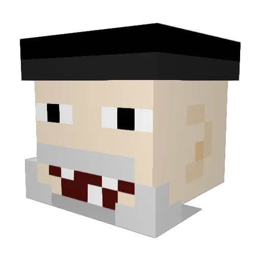ArshMigrant Minecraft avatar head, 3D render