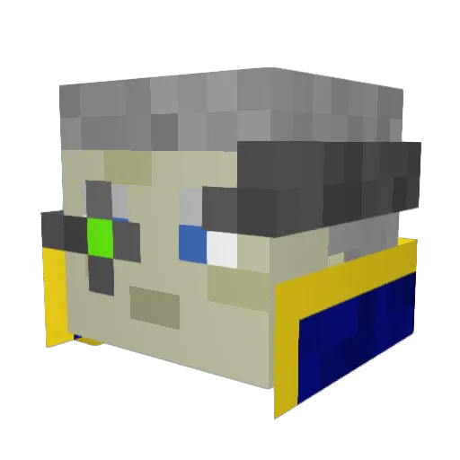 Arshia277 Minecraft avatar head, 3D render