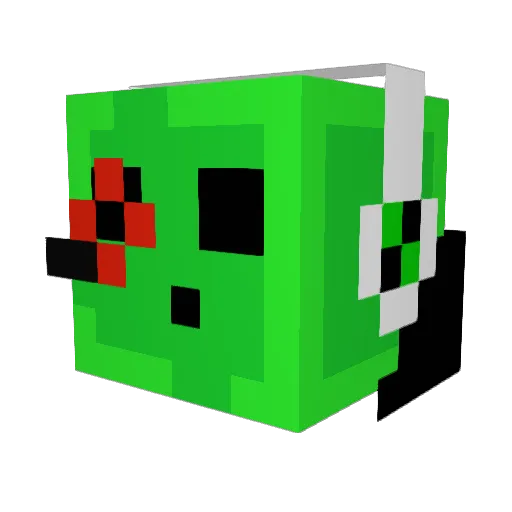 ArskaTesto Minecraft avatar head, 3D render