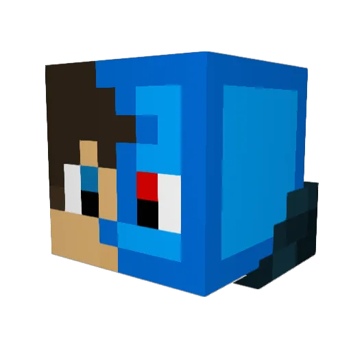Arslan30 Minecraft avatar head, 3D render