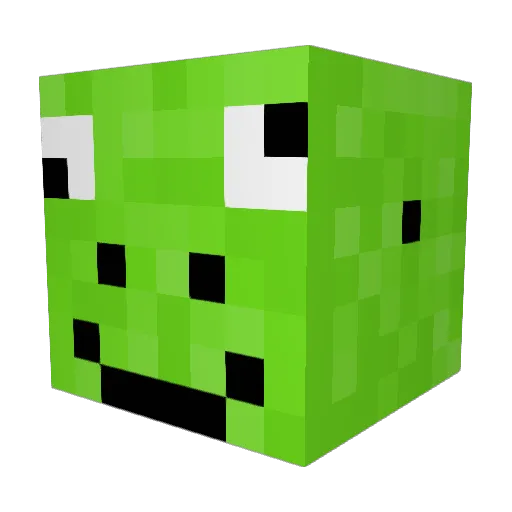 Arslan_Young Minecraft avatar head, 3D render