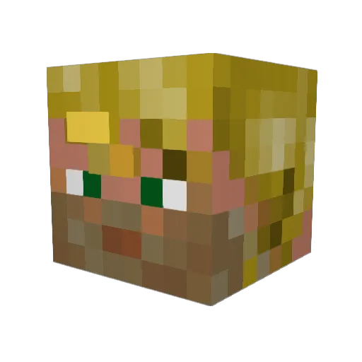 Arsnicthegreat Minecraft avatar head, 3D render