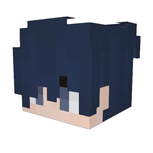 Arsniic Minecraft avatar head, 3D render