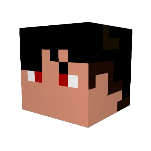 Arsnoon_Dragoon Minecraft avatar head, 3D render