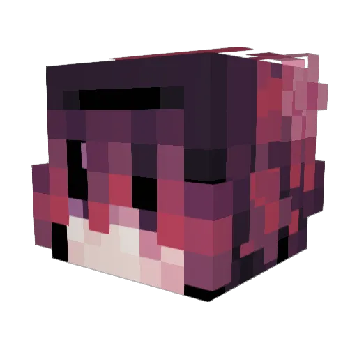 Arson445 Minecraft avatar head, 3D render