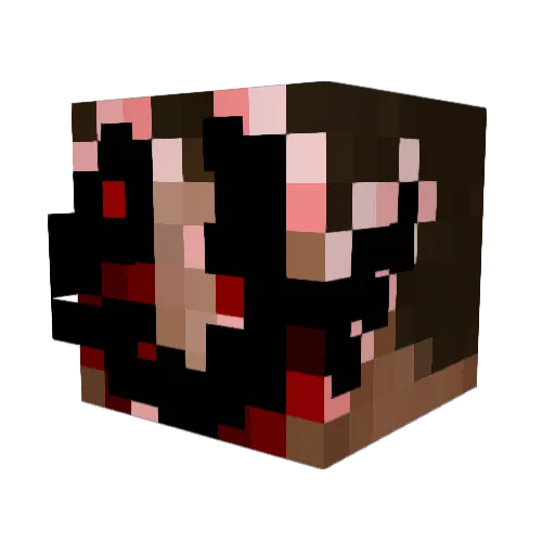 ArsonCreator_ Minecraft avatar head, 3D render