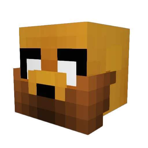ArsonJr Minecraft avatar head, 3D render