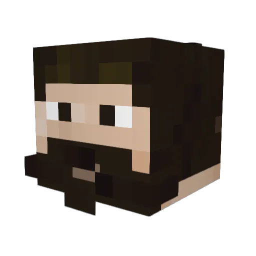 Arsonade Minecraft avatar head, 3D render
