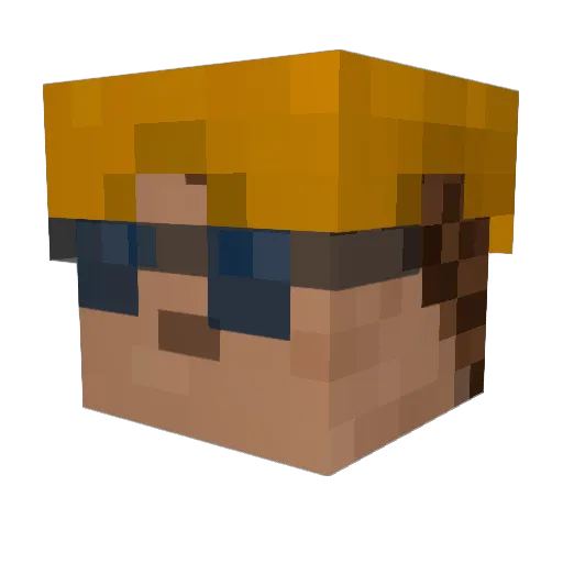 Arsonist545 Minecraft avatar head, 3D render