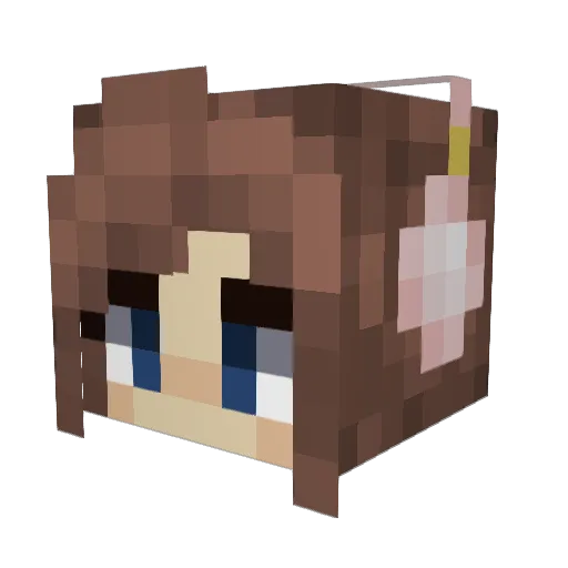 Arsxnist_ Minecraft avatar head, 3D render