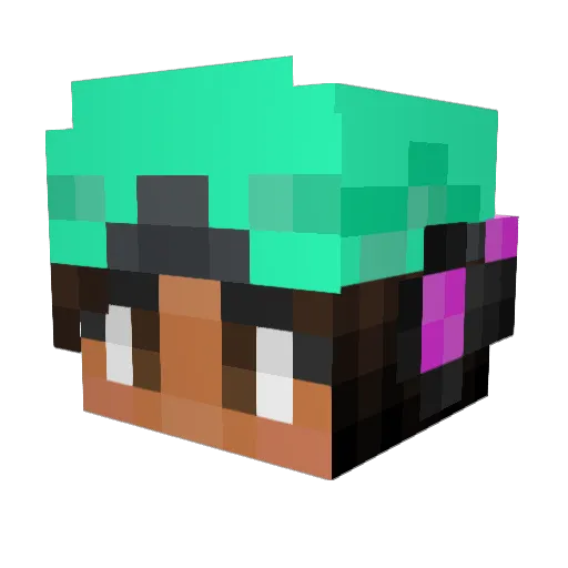 Art1Cs Minecraft avatar head, 3D render