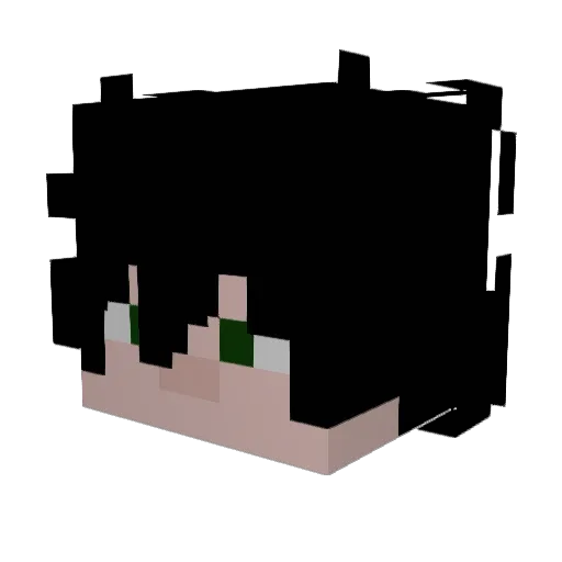 Art1ccs Minecraft avatar head, 3D render