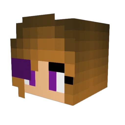 Art1kon Minecraft avatar head, 3D render