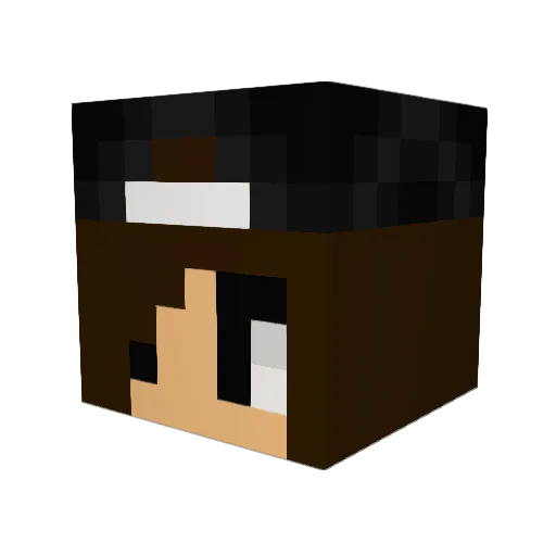 Art3mis0508 Minecraft avatar head, 3D render