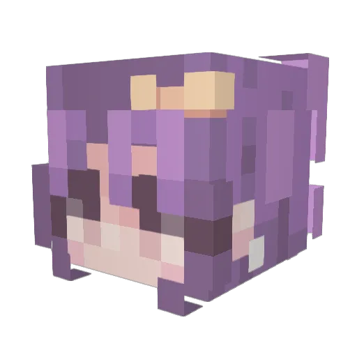 Art3mis420 Minecraft avatar head, 3D render