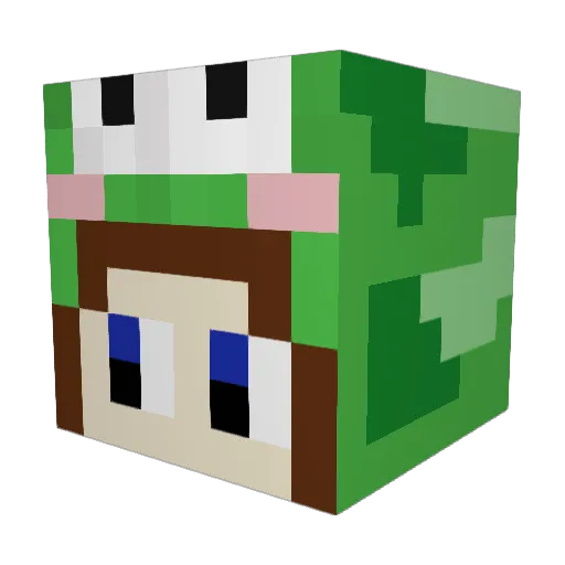 Art3mis_N Minecraft avatar head, 3D render