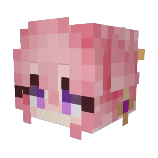 Art3mts Minecraft avatar head, 3D render