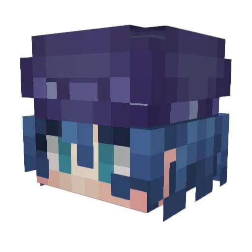 ArtBit0 Minecraft avatar head, 3D render