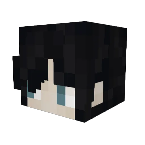 ArtBlock16 Minecraft avatar head, 3D render