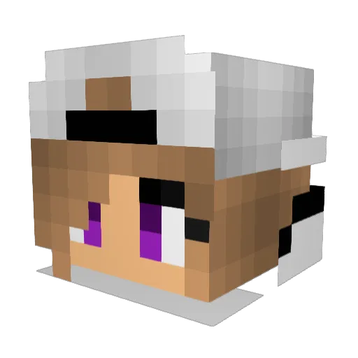 ArtChick7 Minecraft avatar head, 3D render