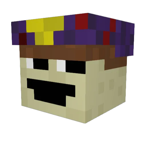 ArtFul99 Minecraft avatar head, 3D render