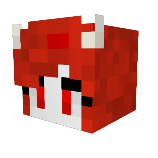 ArtJelloBean Minecraft avatar head, 3D render